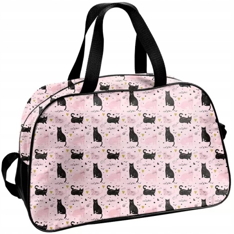 Paso Torba Sportowa na WF Basen Black Cat Czarny Kot