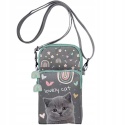 Paso Torebka Portfel Portfelik Na Smartfona Telefon Lovely Cat Kot