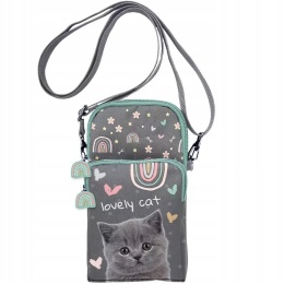 Paso Torebka Portfel Portfelik Na Smartfona Telefon Lovely Cat Kot