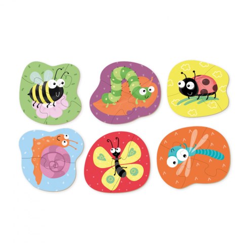 Dodo Puzzle Pierwsze Baby Owady 2-3-4 elementy 241957 Dodo Puzzle Pierwsze Baby Owady 2-3-4 elementy 241957