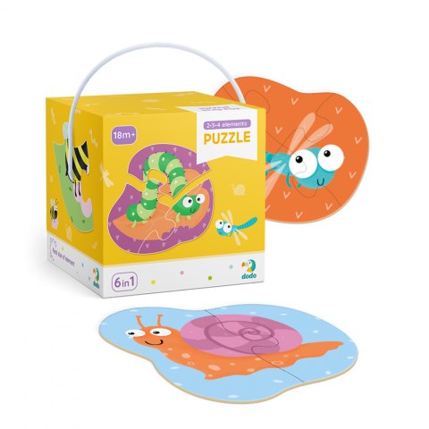 Dodo Puzzle Pierwsze Baby Owady 2-3-4 elementy 241957 Dodo Puzzle Pierwsze Baby Owady 2-3-4 elementy 241957