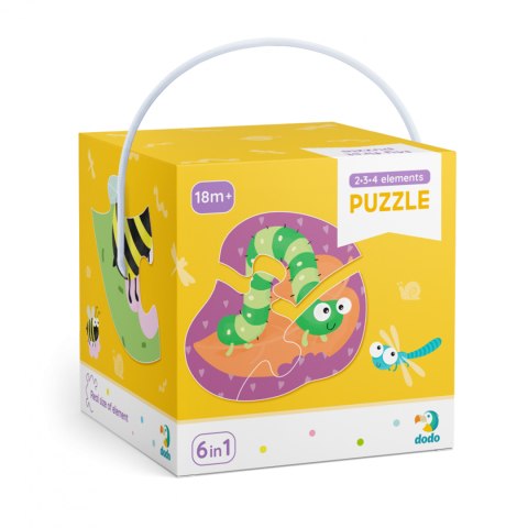 Dodo Puzzle Pierwsze Baby Owady 2-3-4 elementy 241957 Dodo Puzzle Pierwsze Baby Owady 2-3-4 elementy 241957