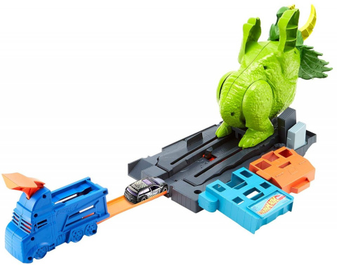 Hot Wheels City Zestaw Starcie z Triceratopsem Hot Wheels City Zestaw Starcie z Triceratopsem