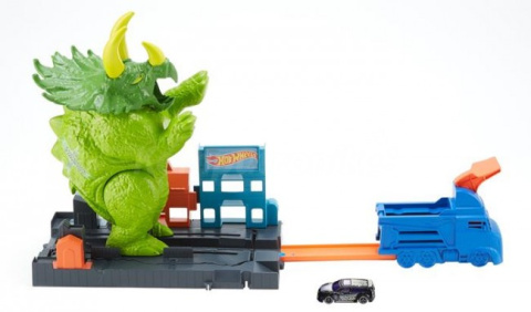 Hot Wheels City Zestaw Starcie z Triceratopsem Hot Wheels City Zestaw Starcie z Triceratopsem