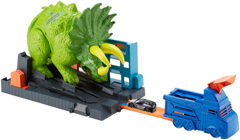 Hot Wheels City Zestaw Starcie z Triceratopsem Hot Wheels City Zestaw Starcie z Triceratopsem