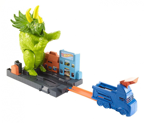 Hot Wheels City Zestaw Starcie z Triceratopsem Hot Wheels City Zestaw Starcie z Triceratopsem
