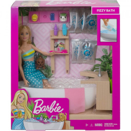 Barbie Lalka Relaks W Kąpieli Wanna + Piesek GJN32