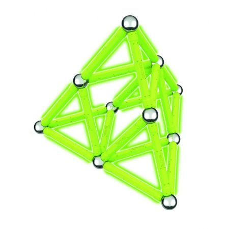 Klocki Magnetyczne Geomag 40 el. Glow Świecące Klocki Magnetyczne Geomag 40 el. Glow Świecące