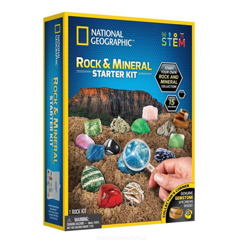 National Geographic Zestaw Startowy Skał Minerałów National Geographic Zestaw Startowy Skał Minerałów