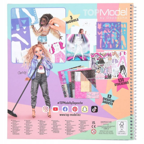 TOP MODEL SZKICOWNIK Szablony POP STAR 12228 TOP MODEL SZKICOWNIK Szablony POP STAR 12228