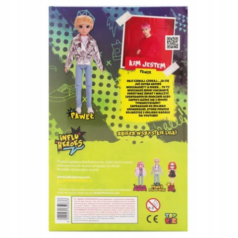 Influ Heroes Lalka Paweł Malinowski + Ubrania Influ Heroes Lalka Paweł Malinowski + Ubrania