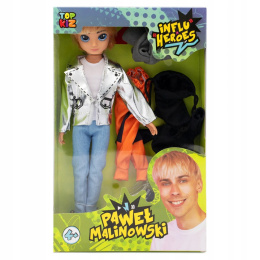 Influ Heroes Lalka Paweł Malinowski + Ubrania