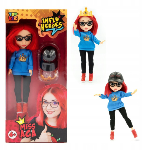 Influ Heroes Lalka Miss Aga + Akcesoria Influ Heroes Lalka Miss Aga + Akcesoria