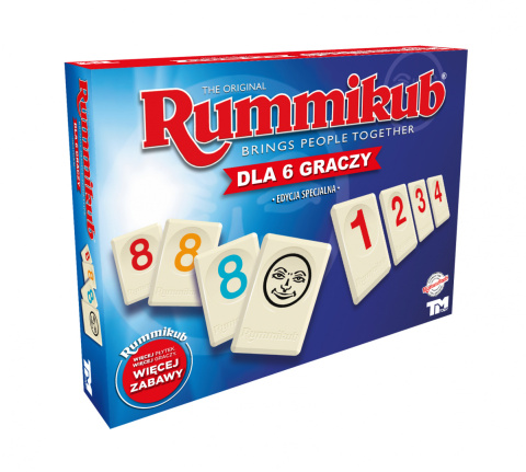 Gra Rummikub XP Gra dla 6 Graczy Nowa Wersja PL Gra Rummikub XP Gra dla 6 Graczy Nowa Wersja PL