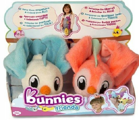 Bunnies Friends Pluszowe Ptaszki z Magnesem 2 szt! Bunnies Friends Pluszowe Ptaszki z Magnesem 2 szt!